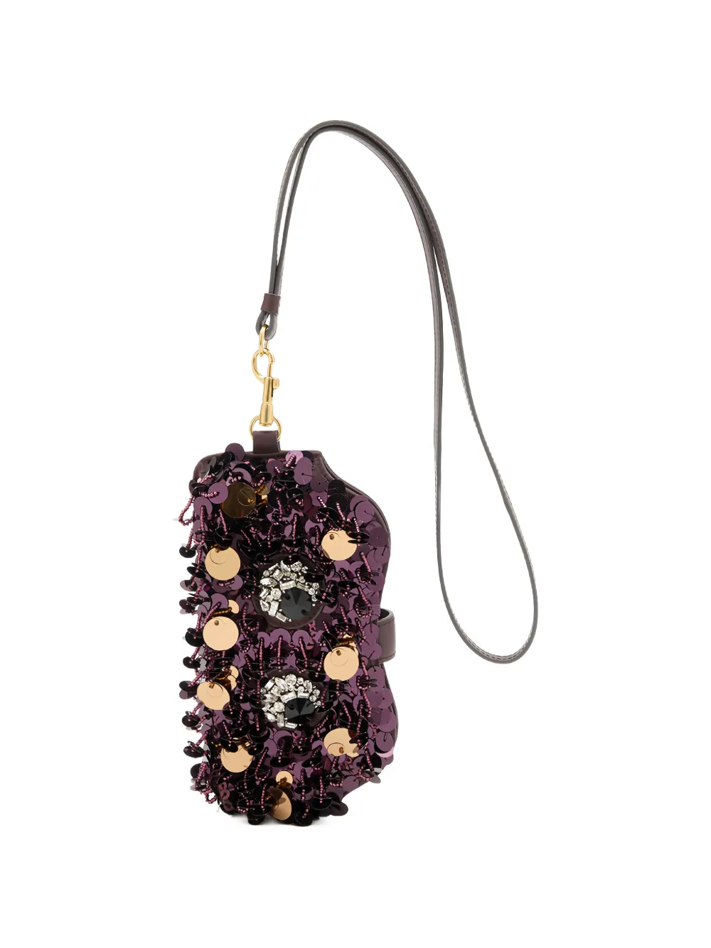 Anya Hindmarch Pouch con paillettes - Viola