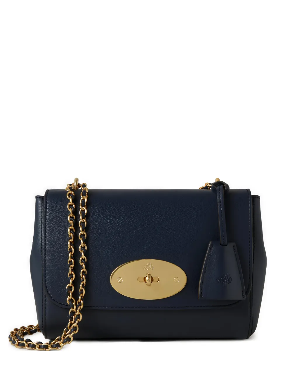 Mulberry small Lily grained-leather shoulder bag - Blue