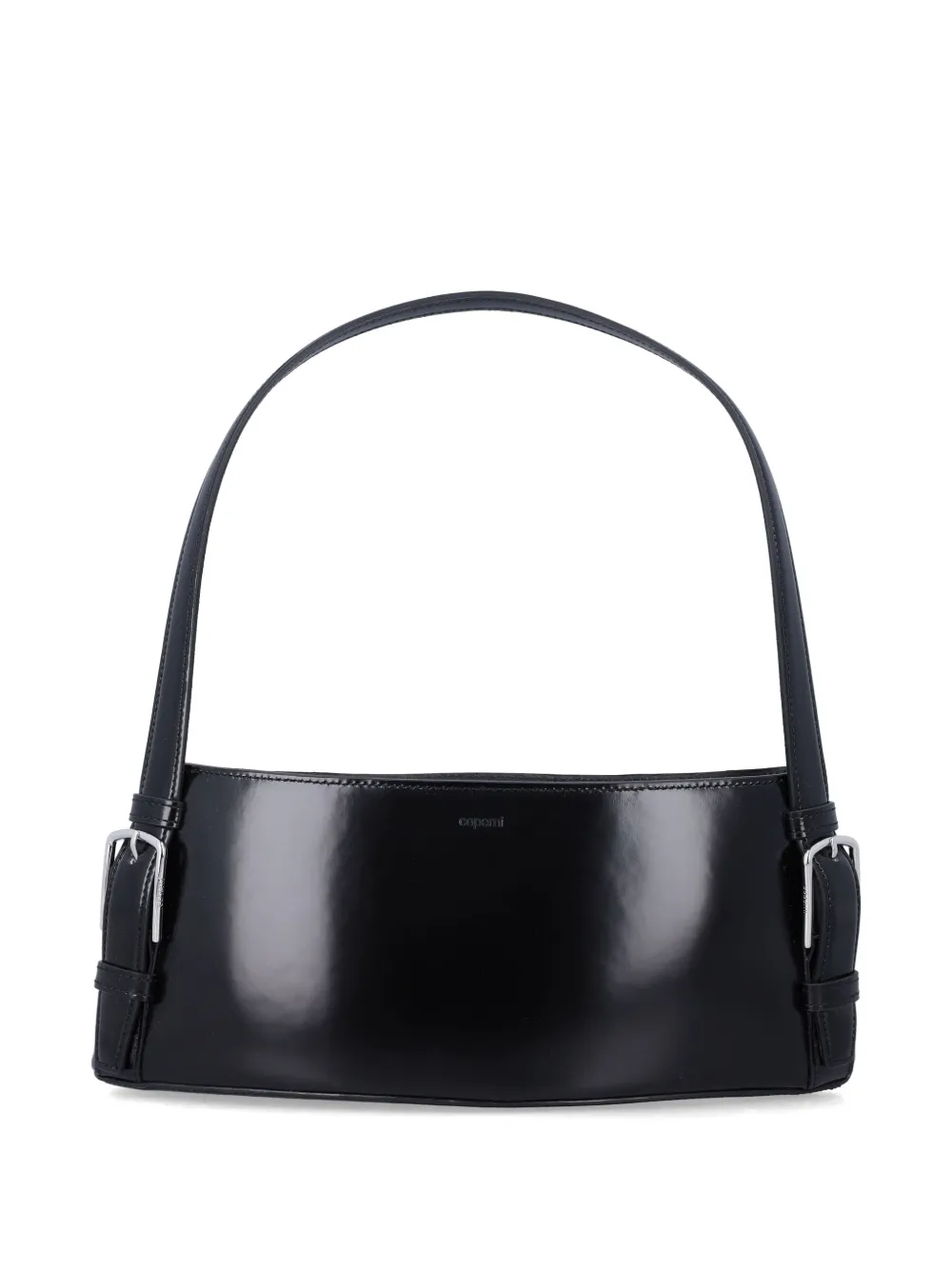Coperni Ergonomic buckle-detail leather shoulder bag - Nero