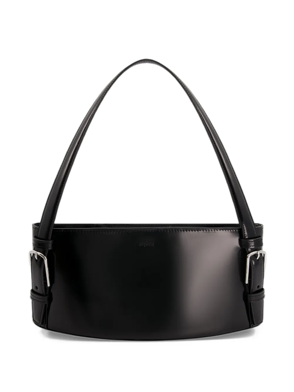 Coperni Ergonomic buckle-detail leather shoulder bag - Nero
