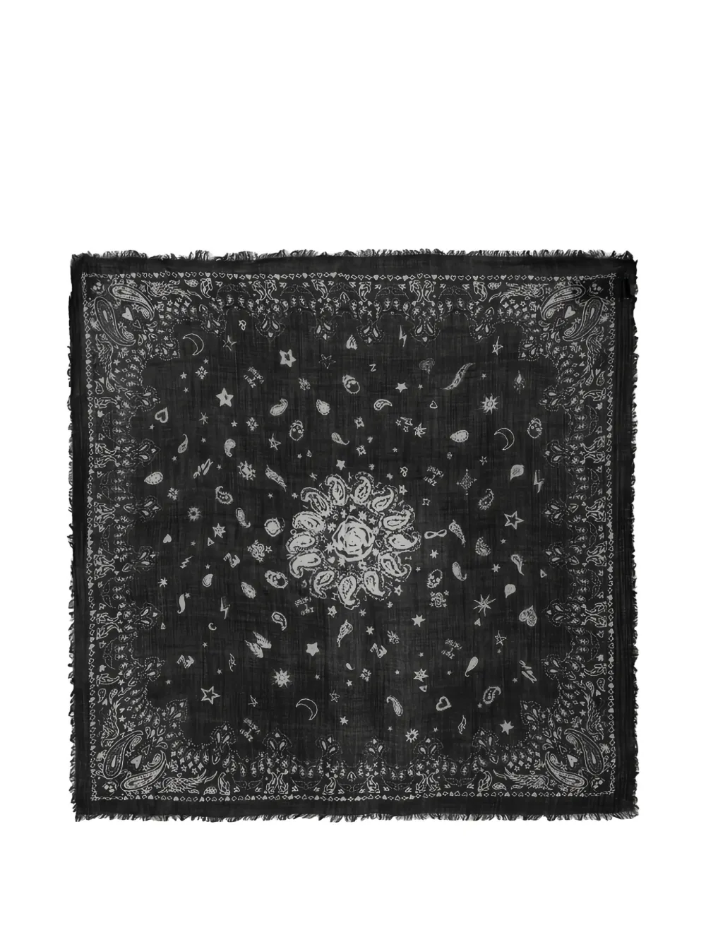 Zadig&Voltaire Sciarpa Blondie con stampa paisley - Nero