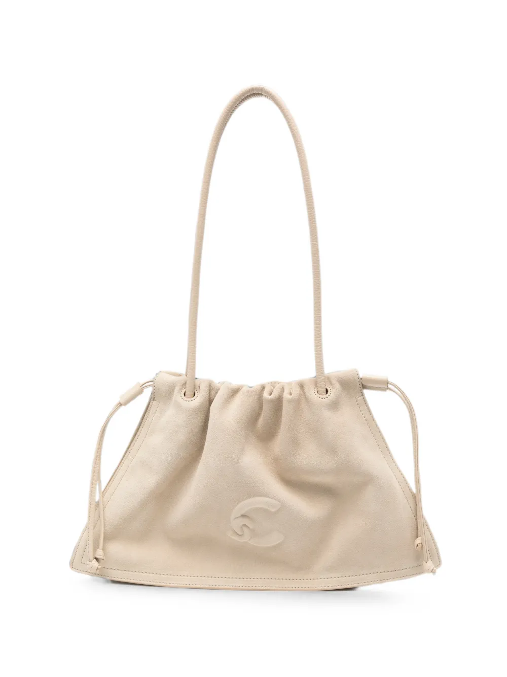 Coccinelle Dulse suede shoulder bag - Neutrals