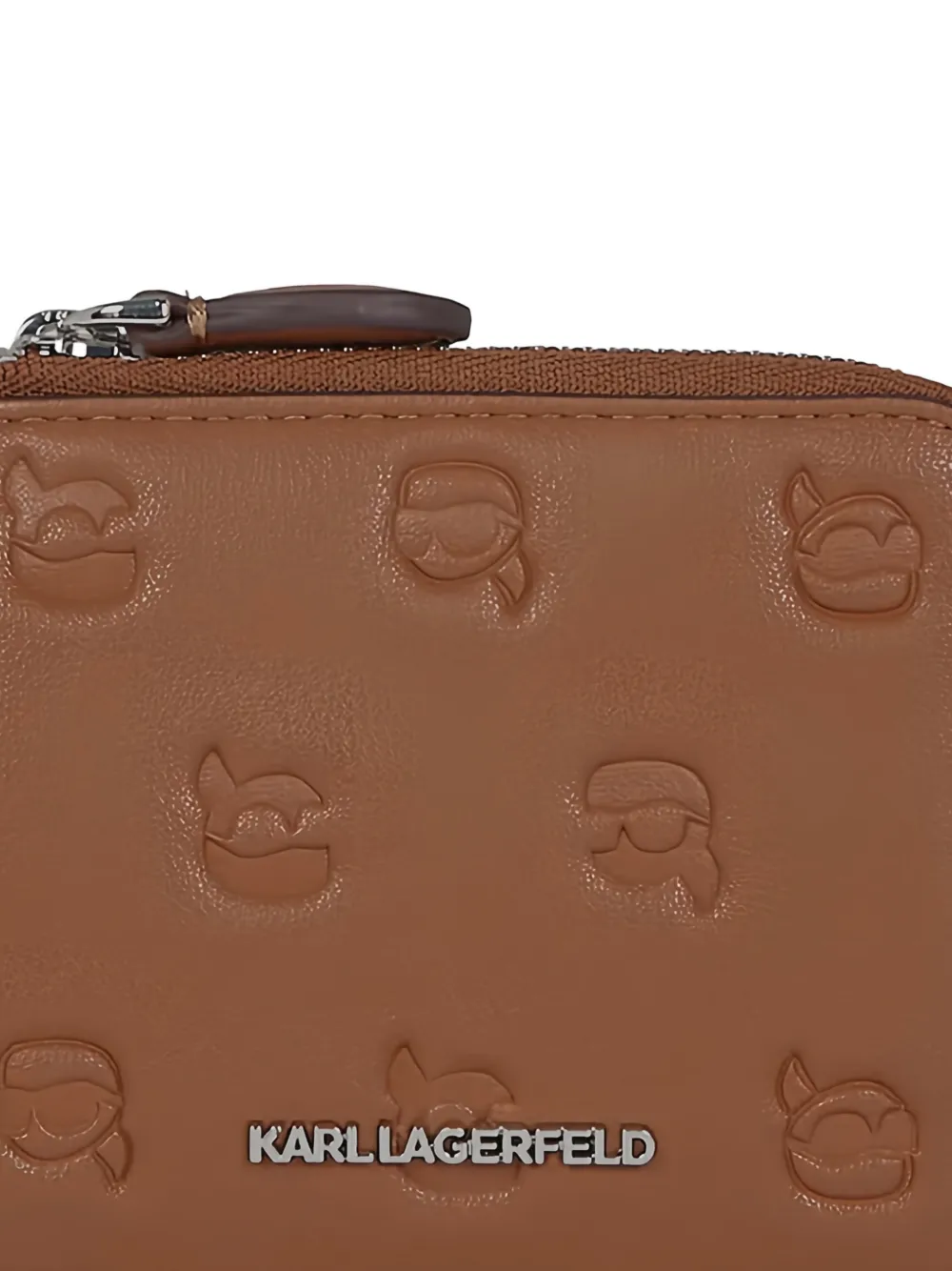 Karl Lagerfeld Ikon portemonnee met monogram Bruin
