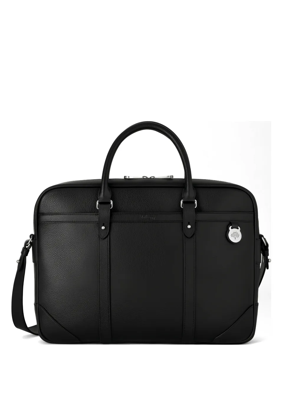 Mulberry Heritage grain leather briefcase - Schwarz