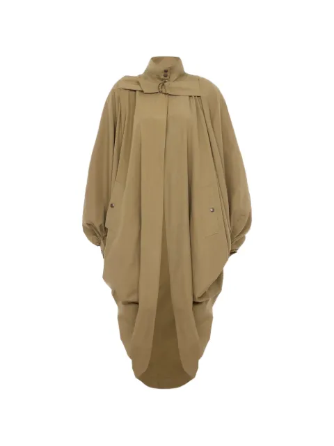 Chloé oversize high-neck cape coat in cotton poplin