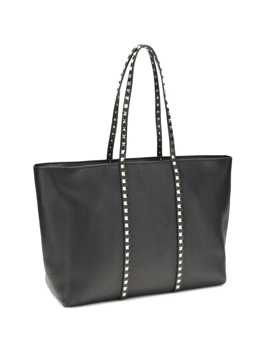Valentino Garavani medium rockstud-embellished leather tote bag - Nero