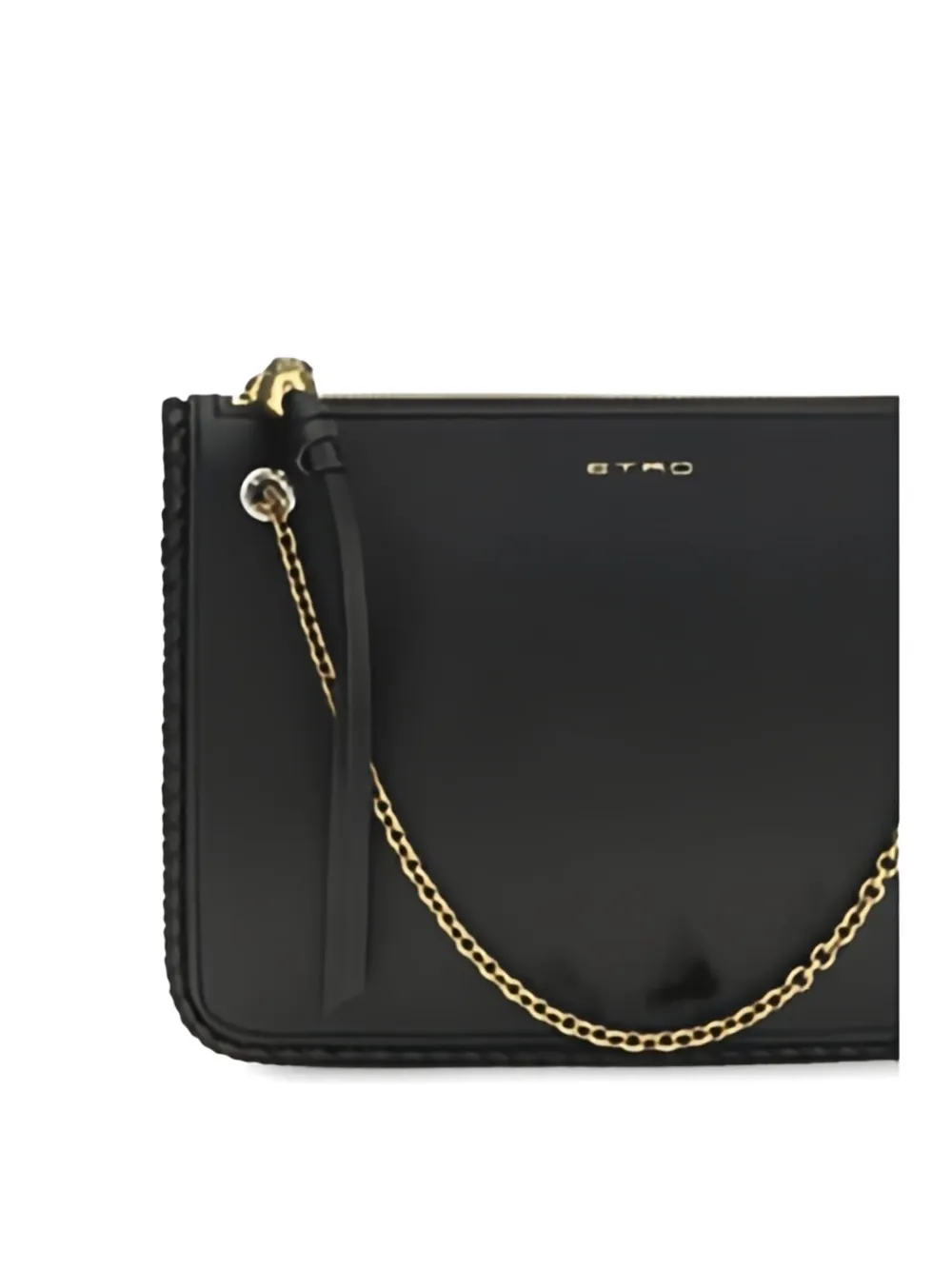 ETRO Leren crossbodytas met gevlochten afwerking Zwart