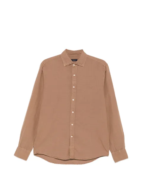 Deperlu Flynn curved-hem shirt
