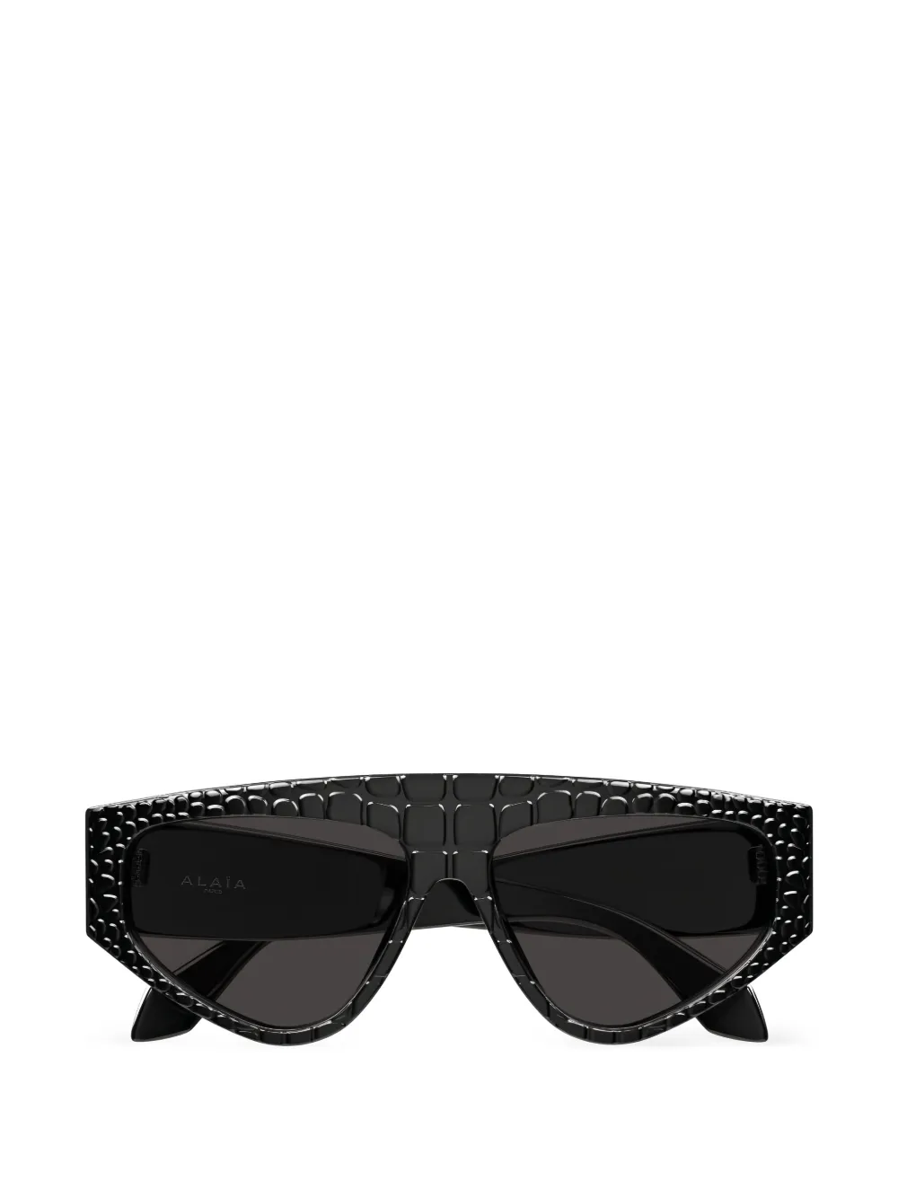Alaia Eyewear croc-effect sunglasses - Nero