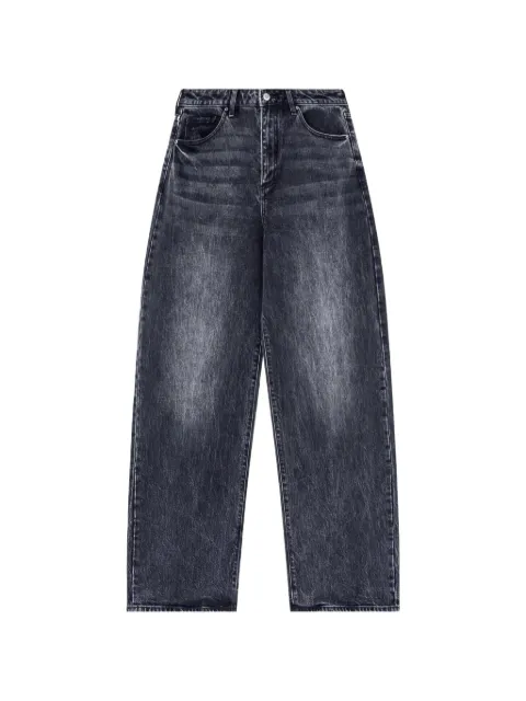 Armani Exchange faded-effect wide-leg jeans