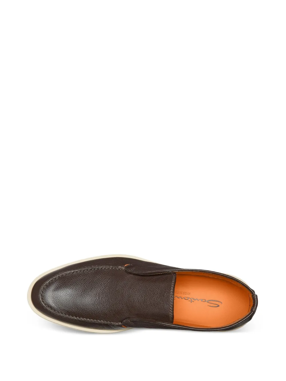 Santoni Desert boots van bewerkt leer Bruin