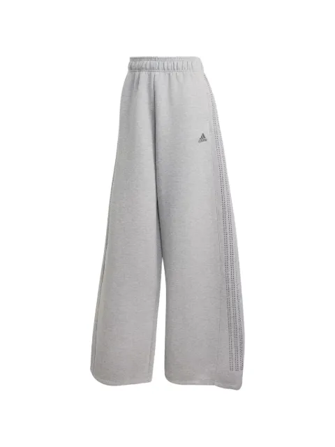 adidas rhinestone-embellished wide-leg track pants