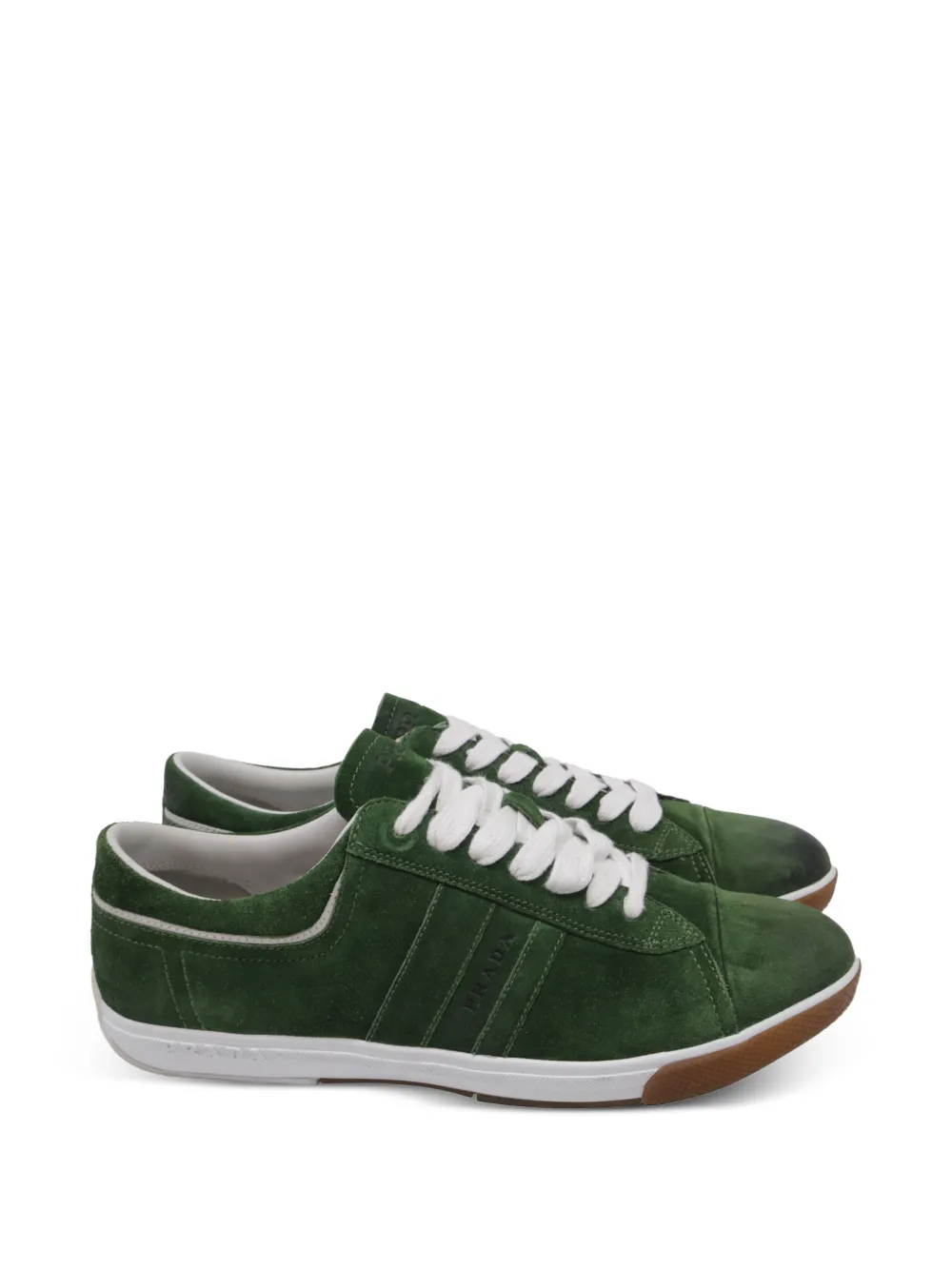 Prada Pre-Owned cap-toe sneakers - Verde