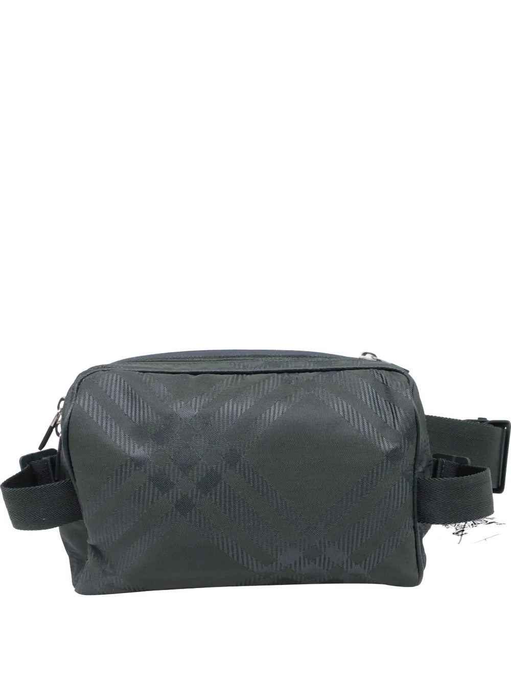 Burberry Pre-Owned check-jacquard belt bag - Verde