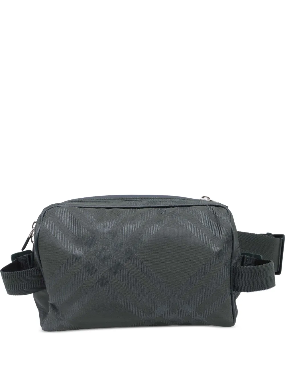 Burberry Pre-Owned check-jacquard belt bag - Grün