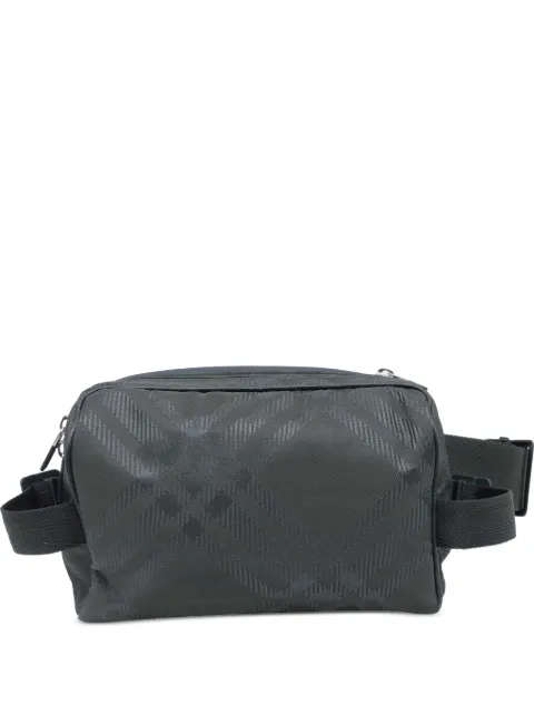 Burberry Pre-Owned поясная сумка в клетку