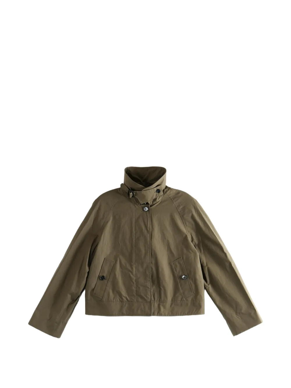 Margaret Howell buckle-collar raglan-sleeve jacket - Green