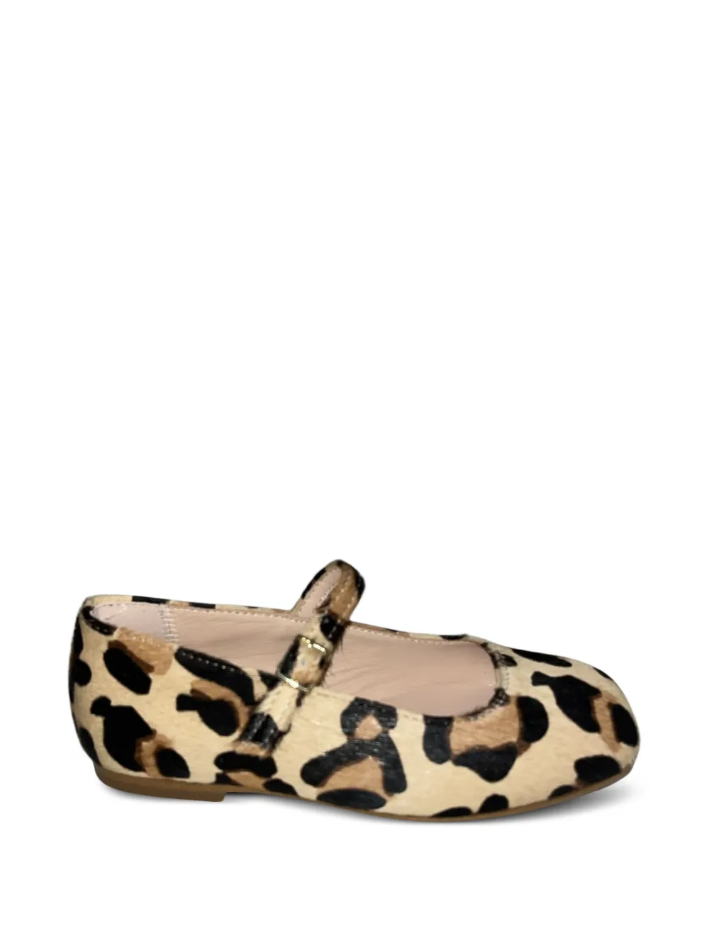 Eli1957 leopard-print calf-hair ballet flats Beige