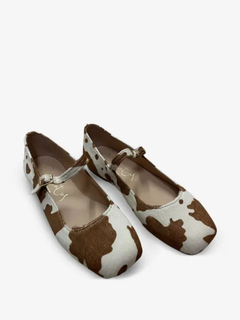 Eli1957   flats con estampado de vaca