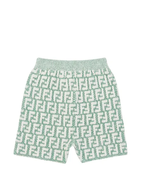 Fendi Kids bermudas con logo FF en jacquard