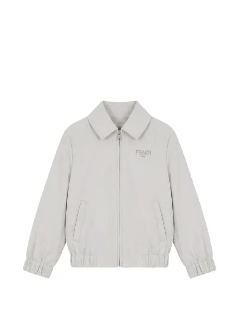 Fendi Kids FF logo-jacquard jacket