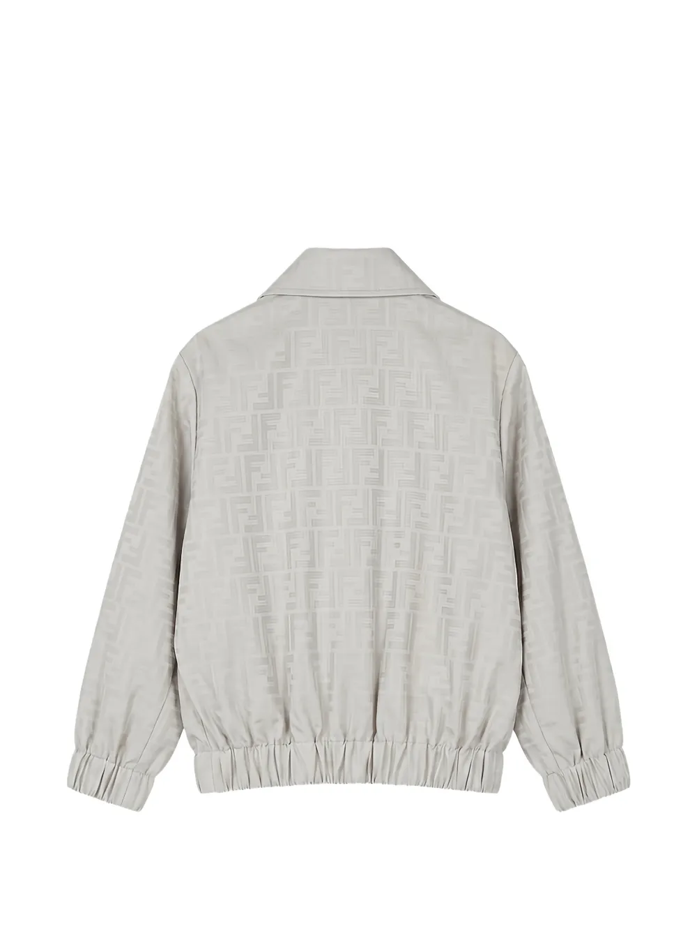 Fendi Kids FF ski-jack met logo-jacquard Beige