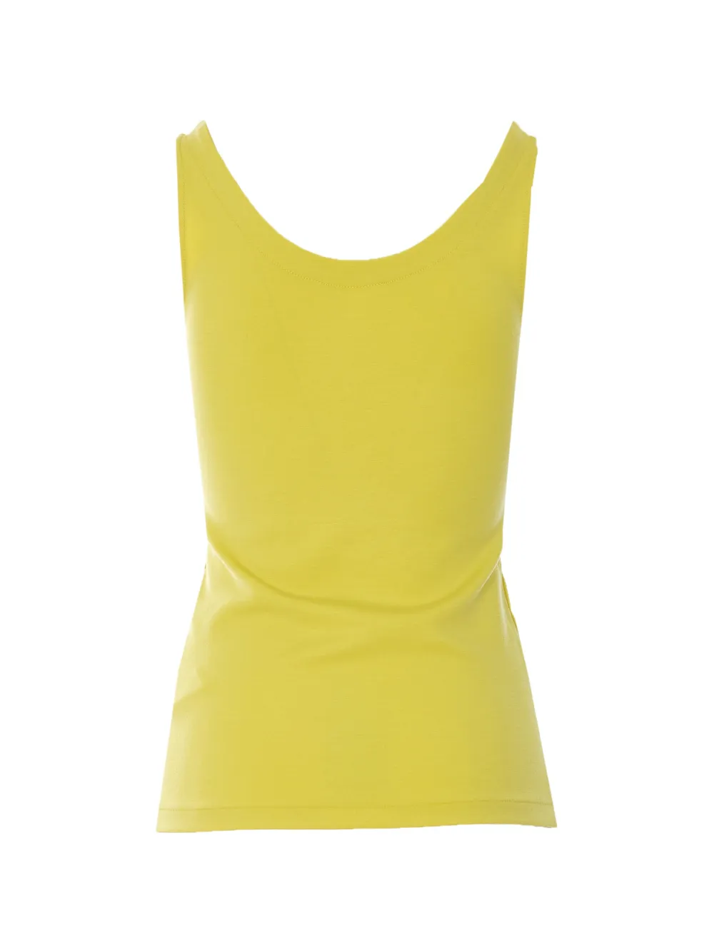 Auralee Button-up top met V-hals Geel