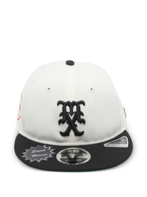 SAINT MXXXXXX x New Era logo-patch cap