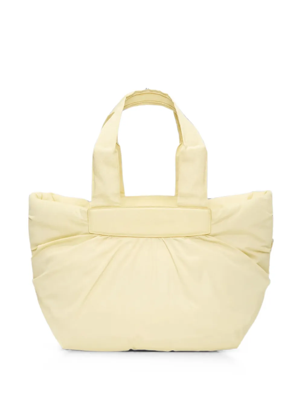 Veecollective Caba Ruched Tote Bag In Yellow