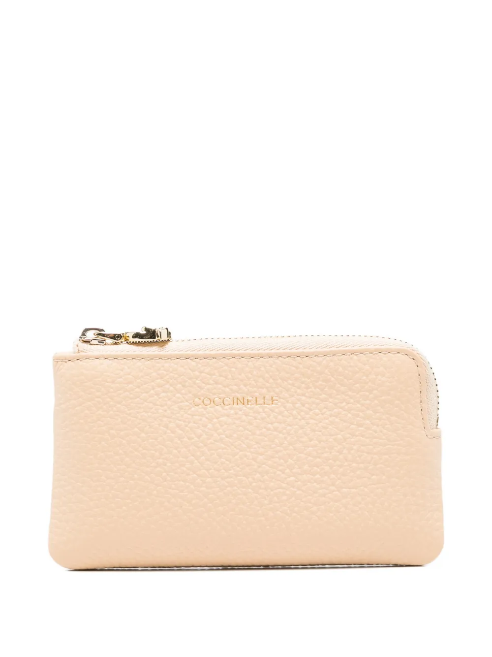 Coccinelle C-Me pebbled leather pouch - Neutrals
