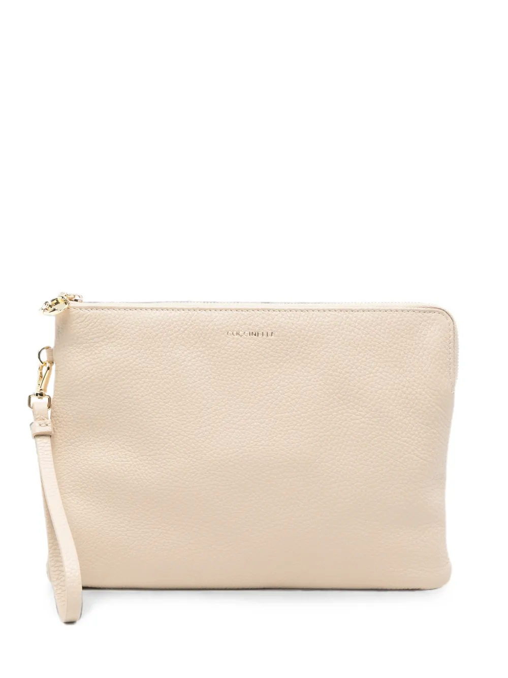 Coccinelle C-Me Softy logo-detail clutch bag - Toni neutri