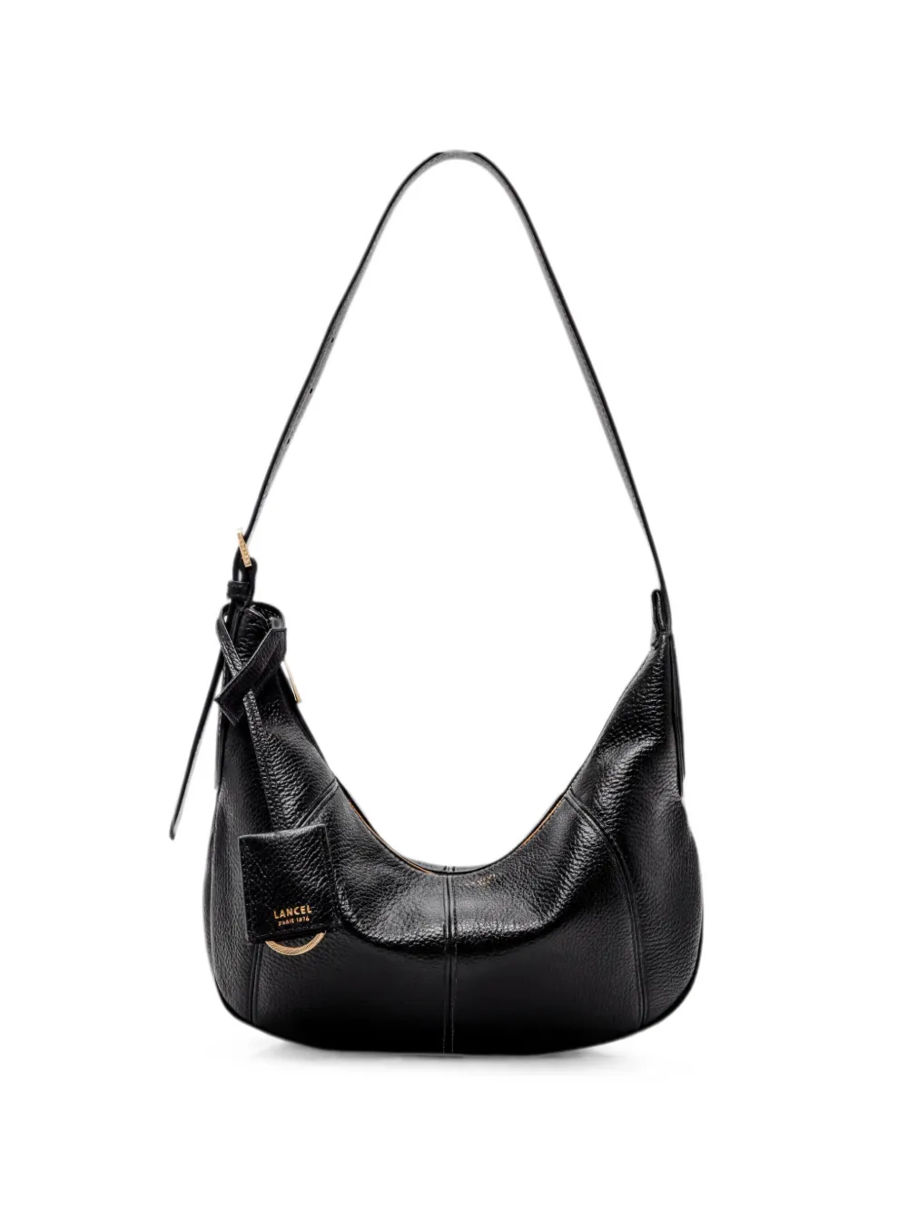 Lancel Victoire De Leather Shoulder Bag In Black
