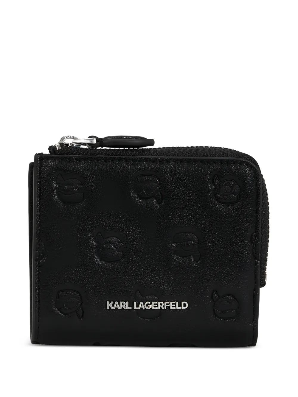 Karl Lagerfeld Ikon monogram-bifold wallet - Nero