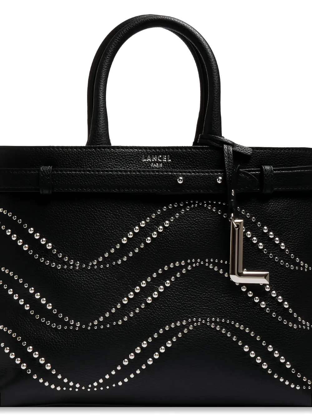 Lancel Faubourg De schoudertas verfraaid met studs Zwart