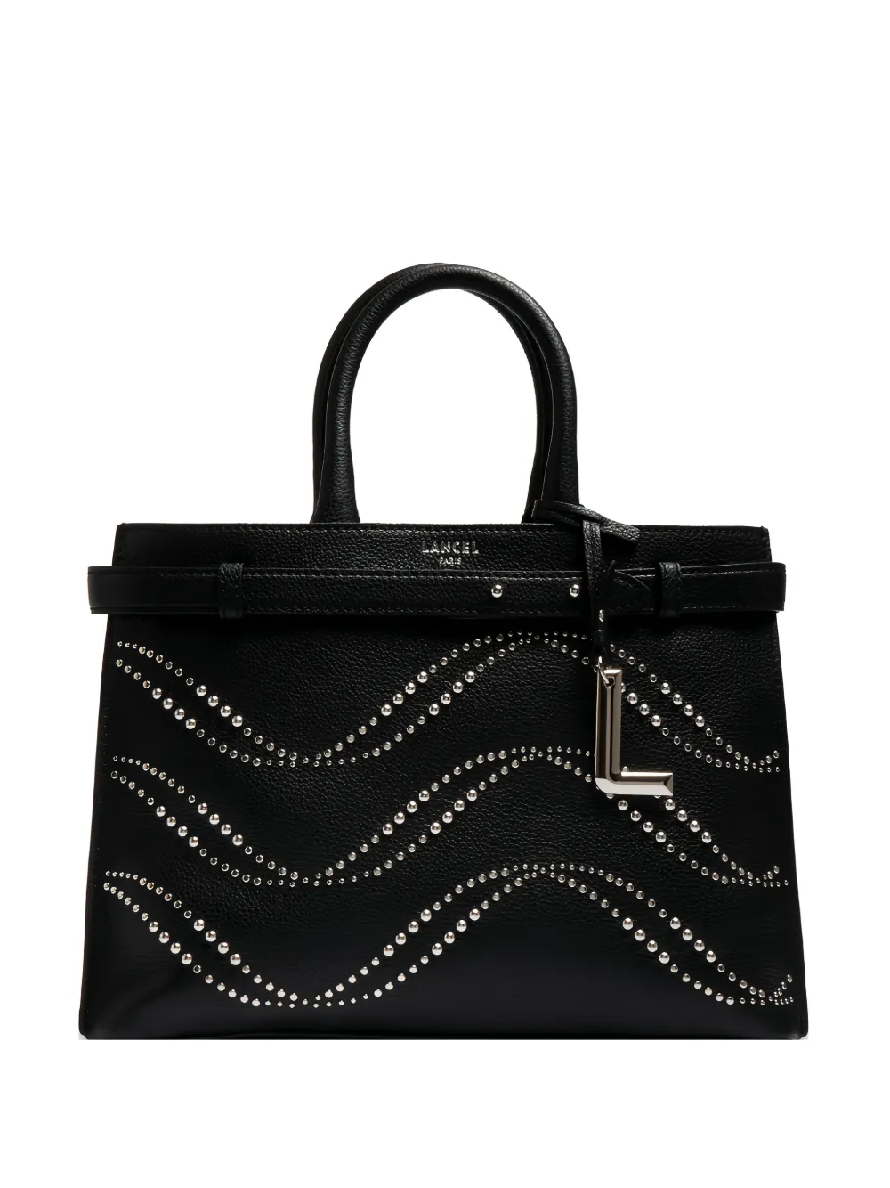 Lancel Faubourg de Lancel stud-embellished shoulder bag - Nero