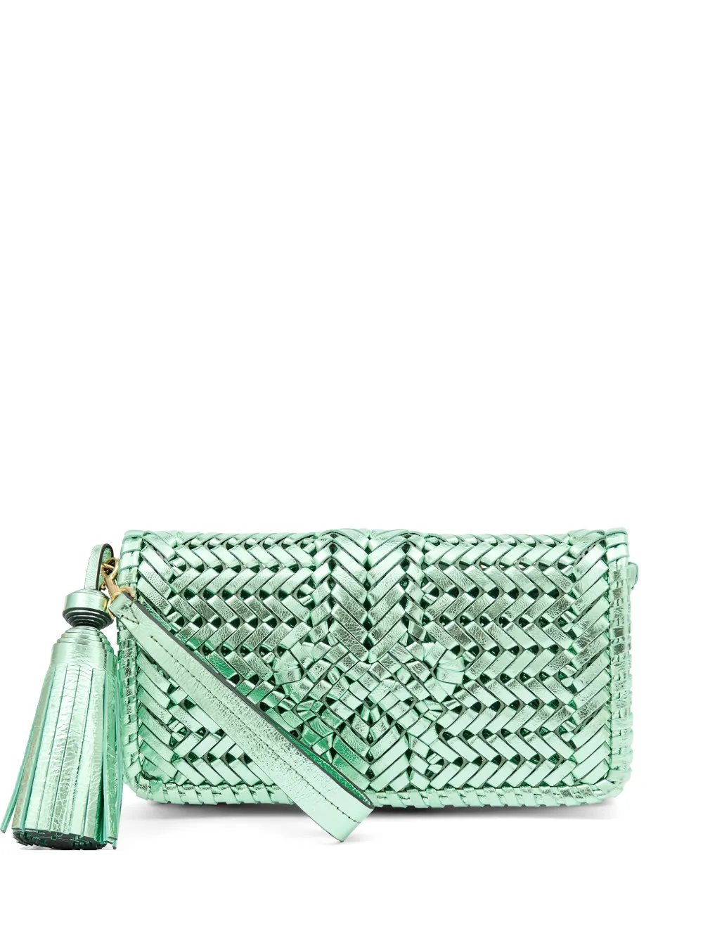 Anya Hindmarch Neeson tassel clutch bag - Verde