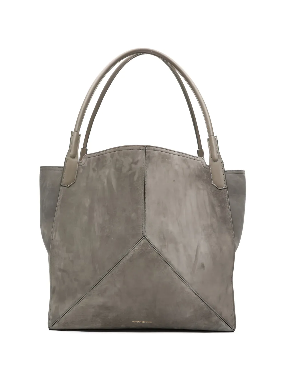 Victoria Beckham Victoria paneled suede tote-bag - Grey
