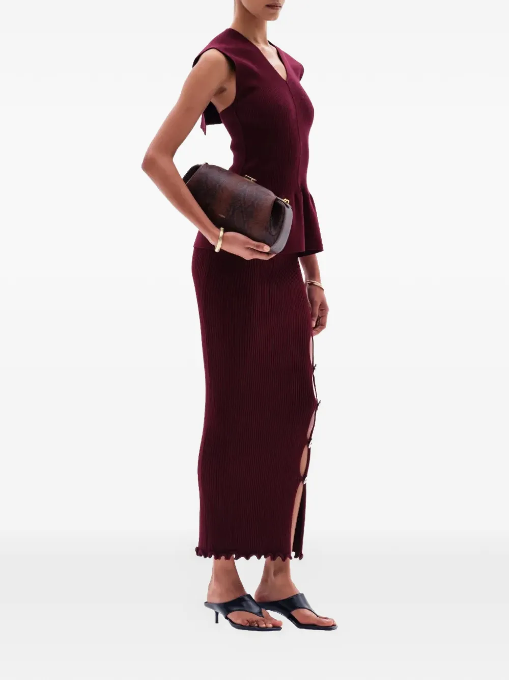 Yuzefi Iralyn rok met split Rood