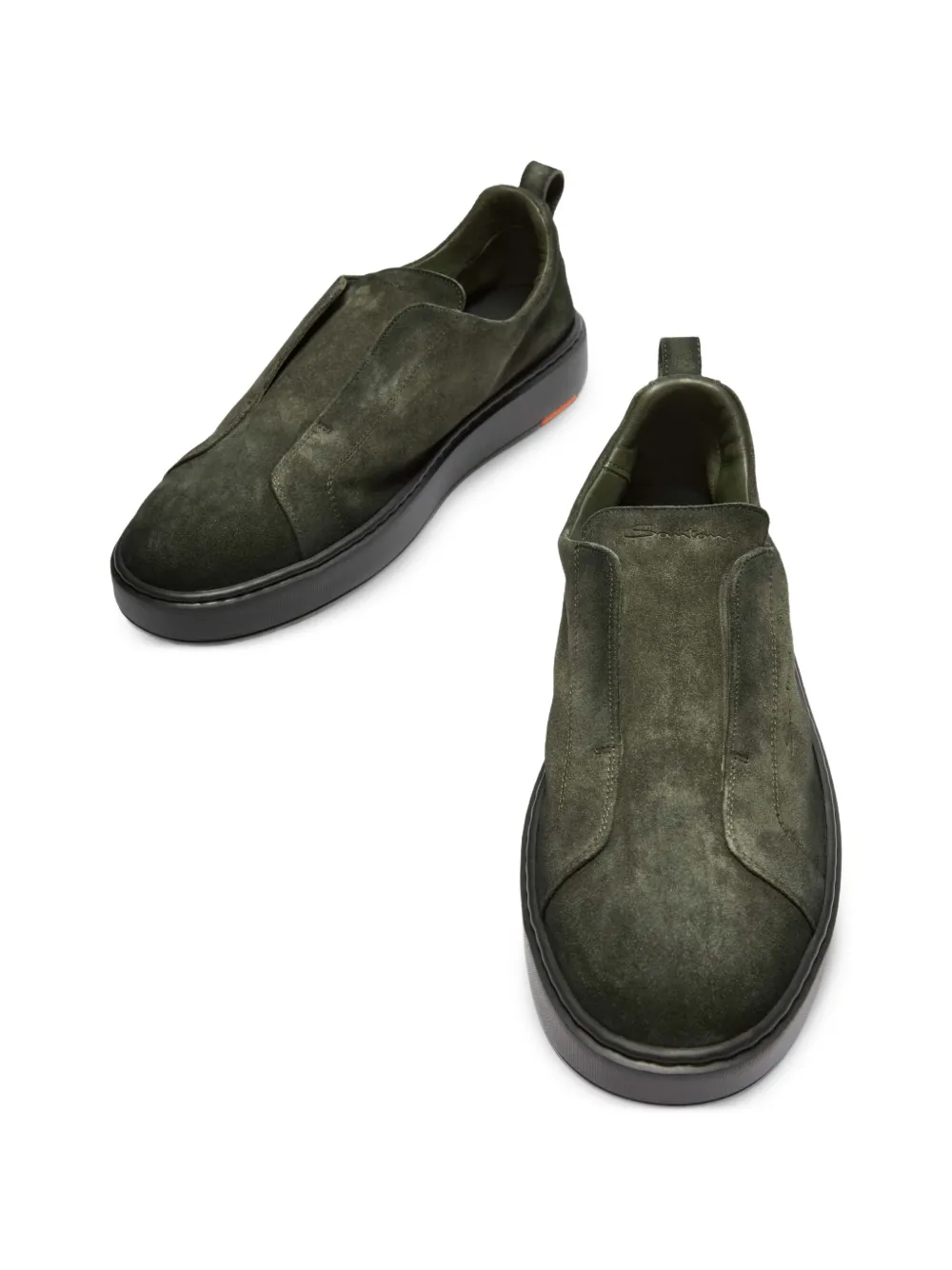Santoni Victory-2 slip-on sneakers Groen