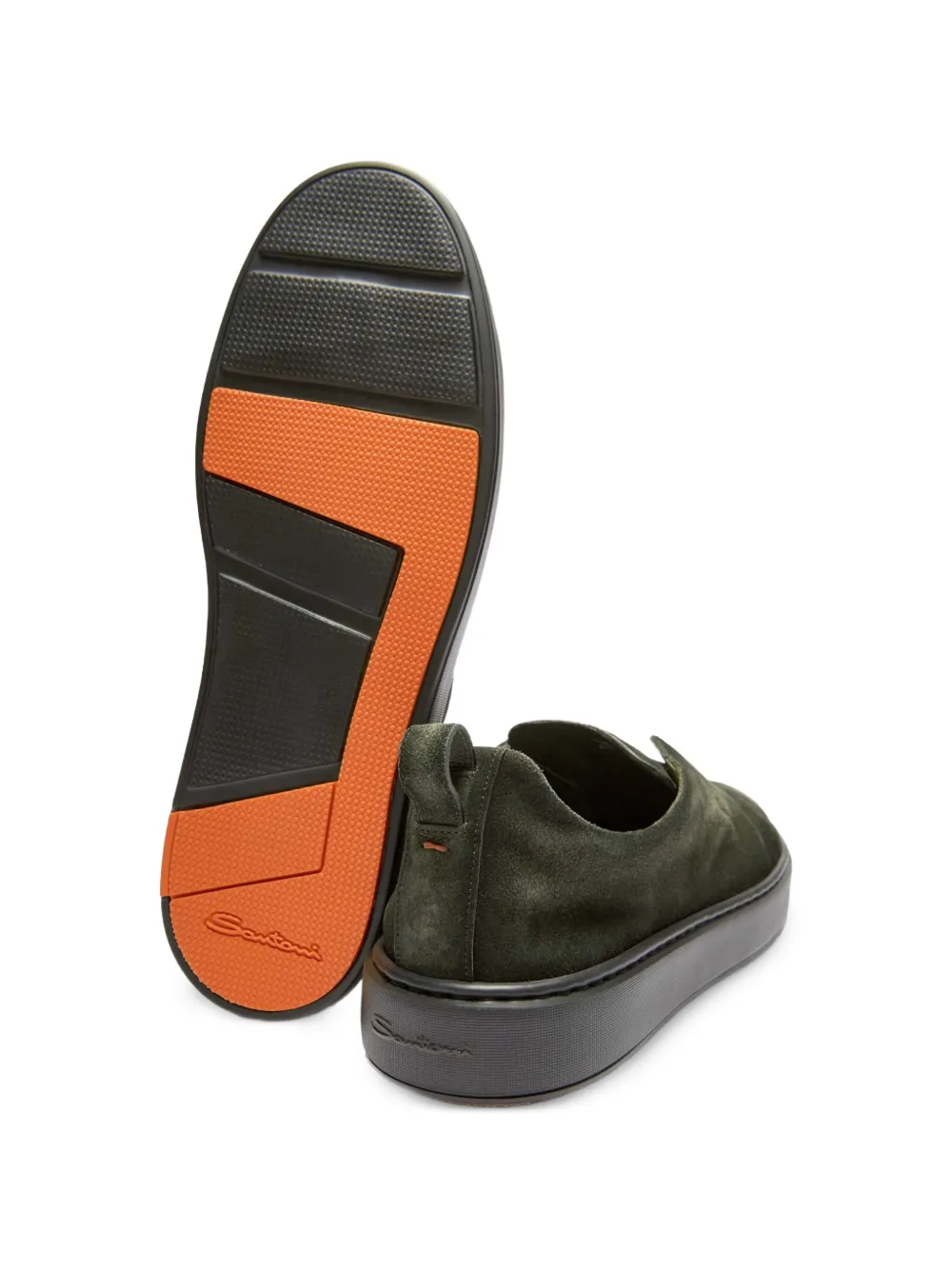 Santoni Victory-2 slip-on sneakers Groen