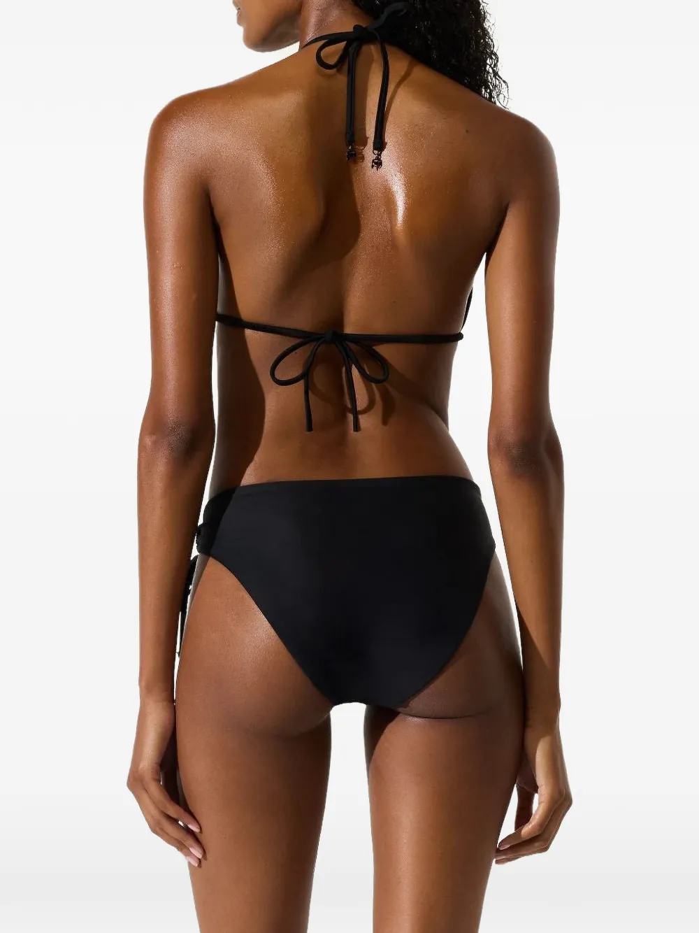 Karl Lagerfeld Ikon triangel bikinitop met stras Zwart
