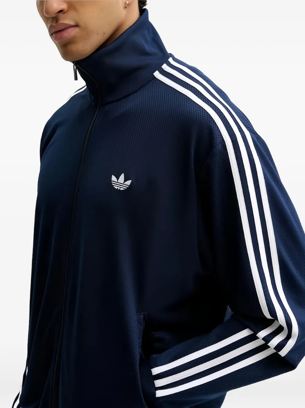 adidas Firebird sweater met geborduurd logo Blauw
