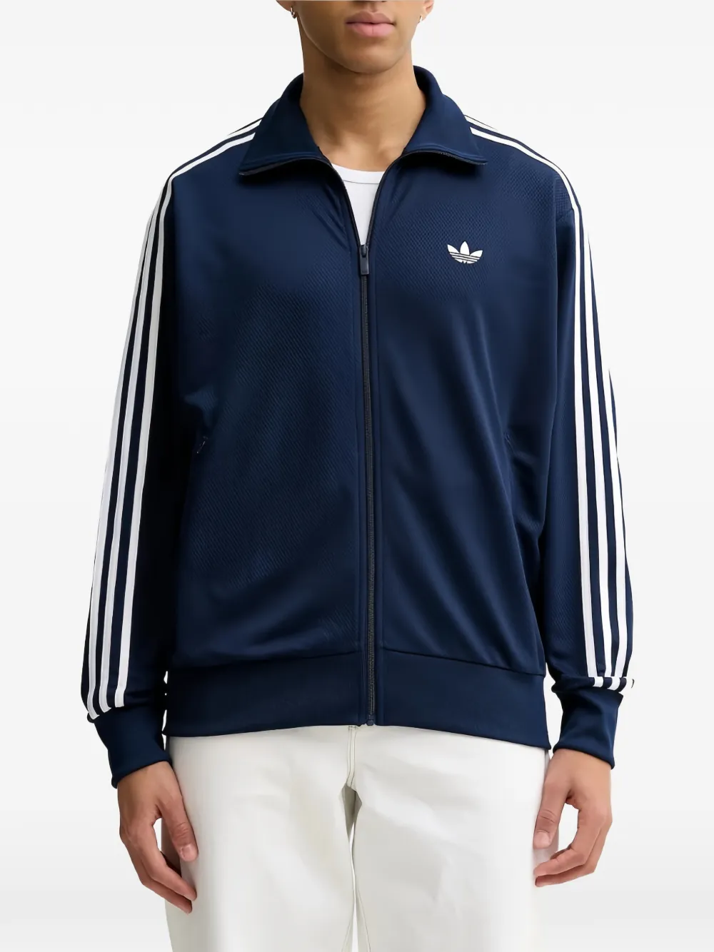 adidas Firebird logo-embroidered zip sweatshirt - Blu