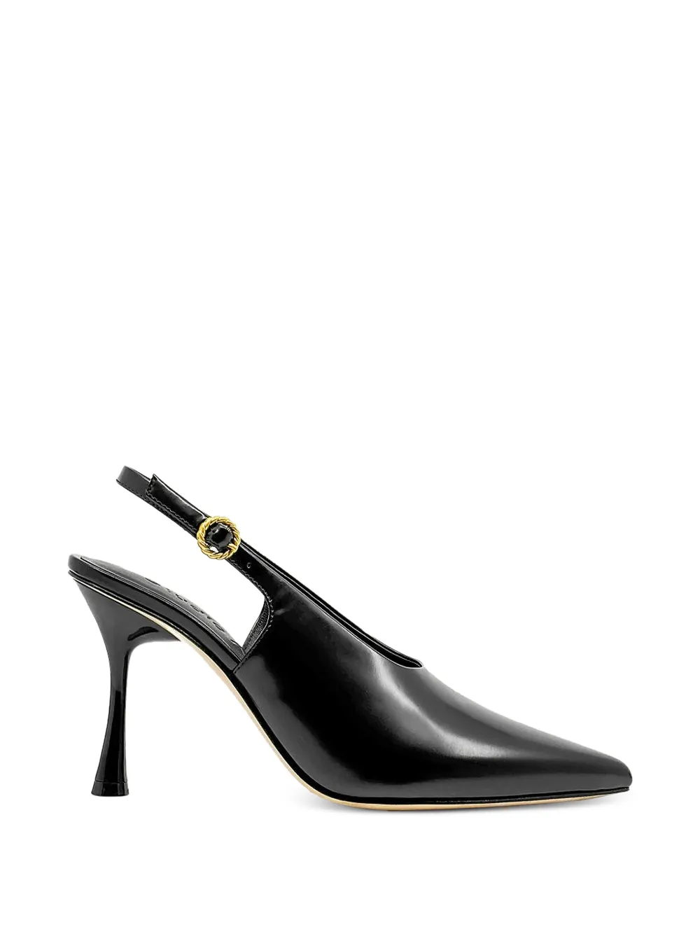 Studio Amelia Halo Slingback Pumps In Black