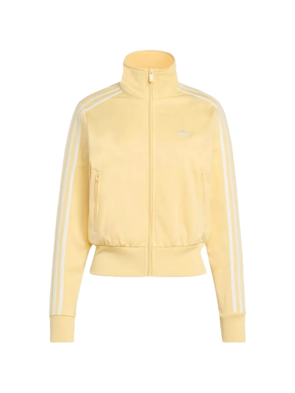 adidas side-stripe logo-patch jacket - Gelb