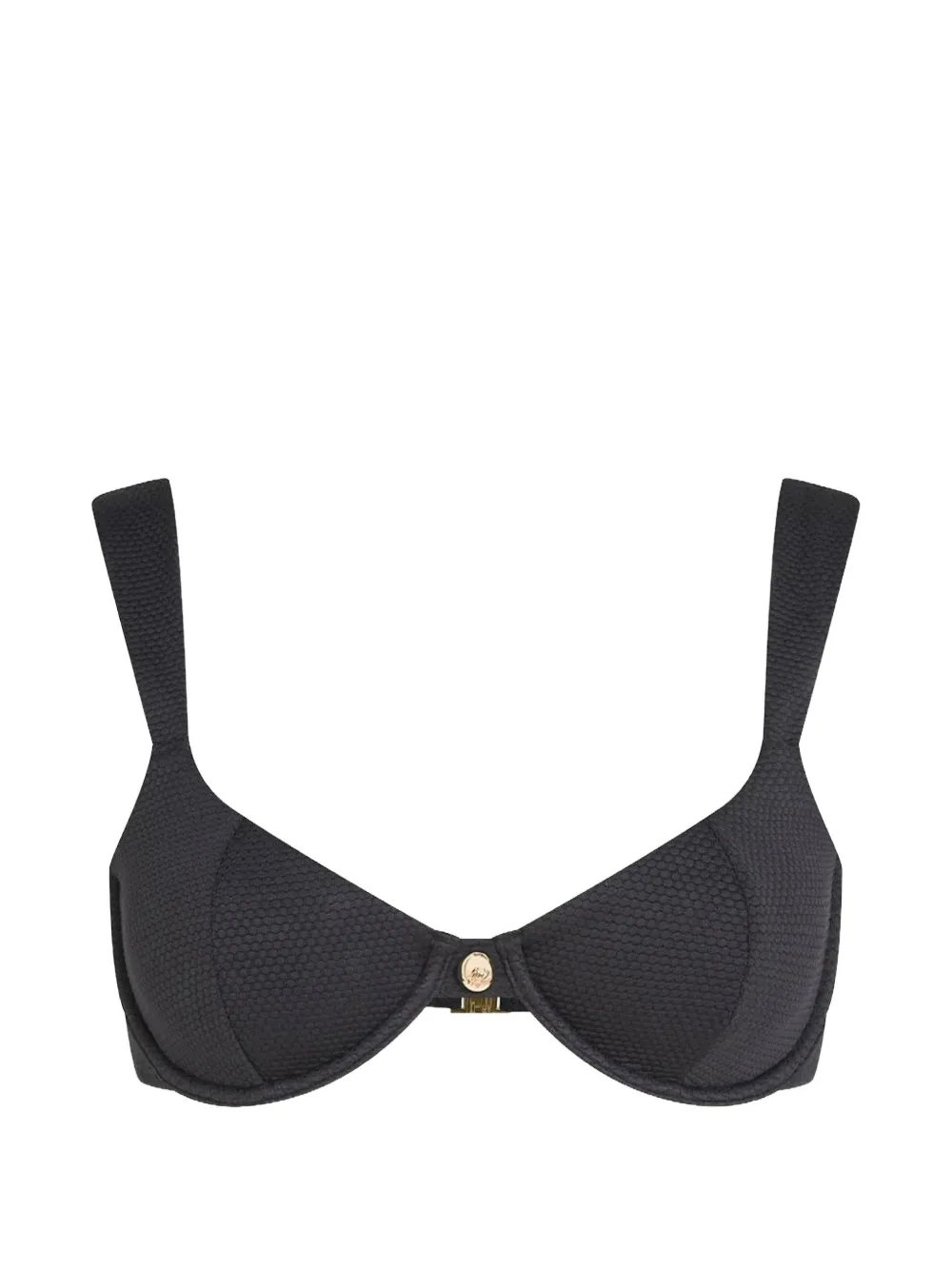 Karl Lagerfeld Top bikini Hotel Karl con ferretto - Nero