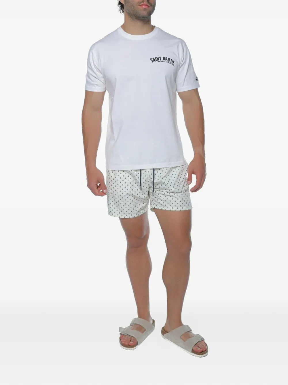 MC2 Saint Barth Portland T-shirt met print Wit