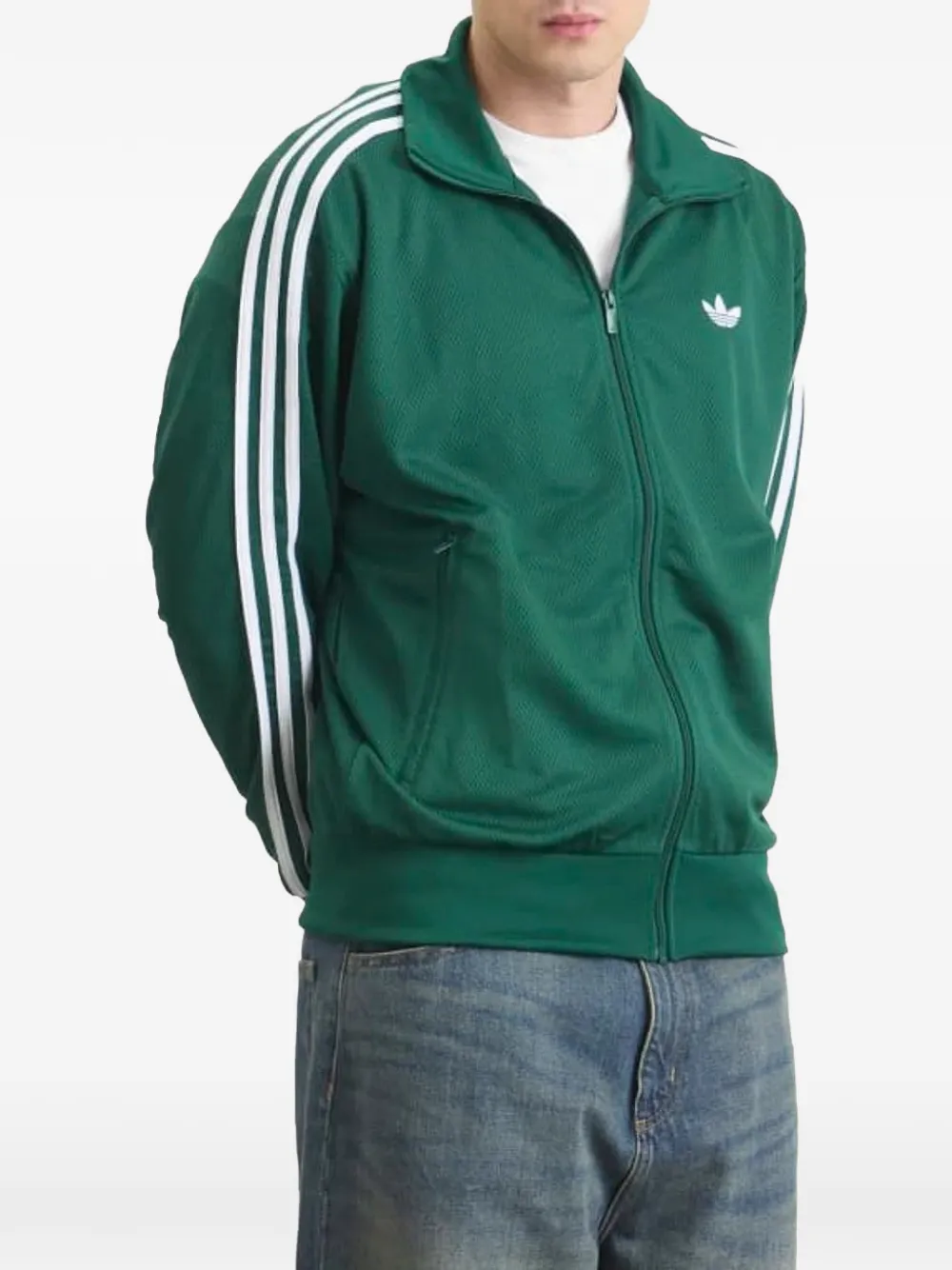 adidas Firebird jack met zijstreep Groen