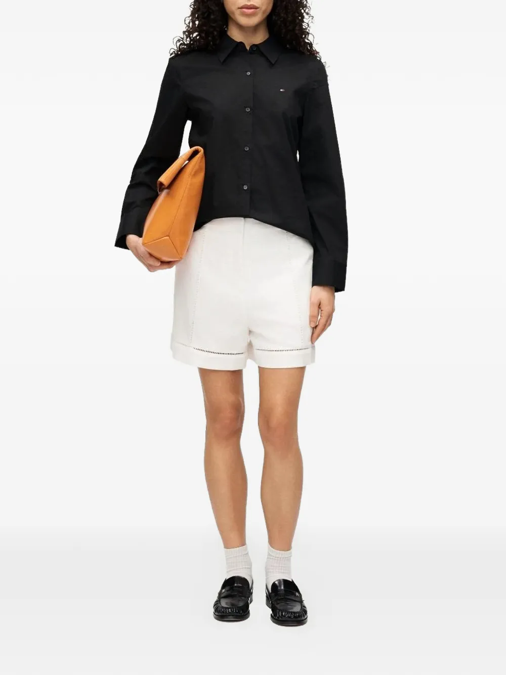 Karl Lagerfeld Shorts met geborduurd detail Wit