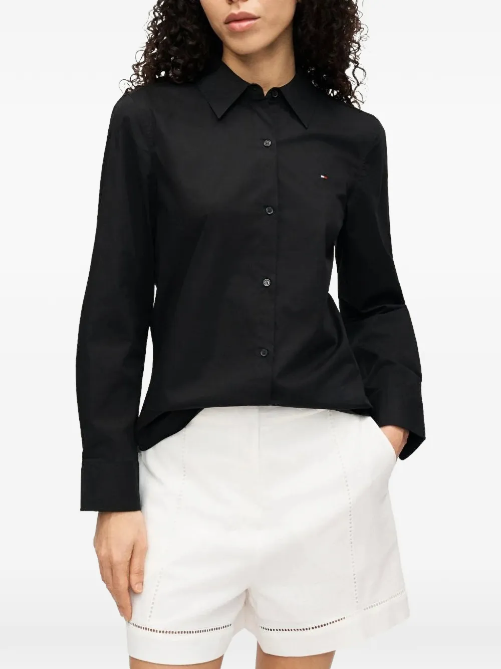 Karl Lagerfeld Shorts met geborduurd detail Wit
